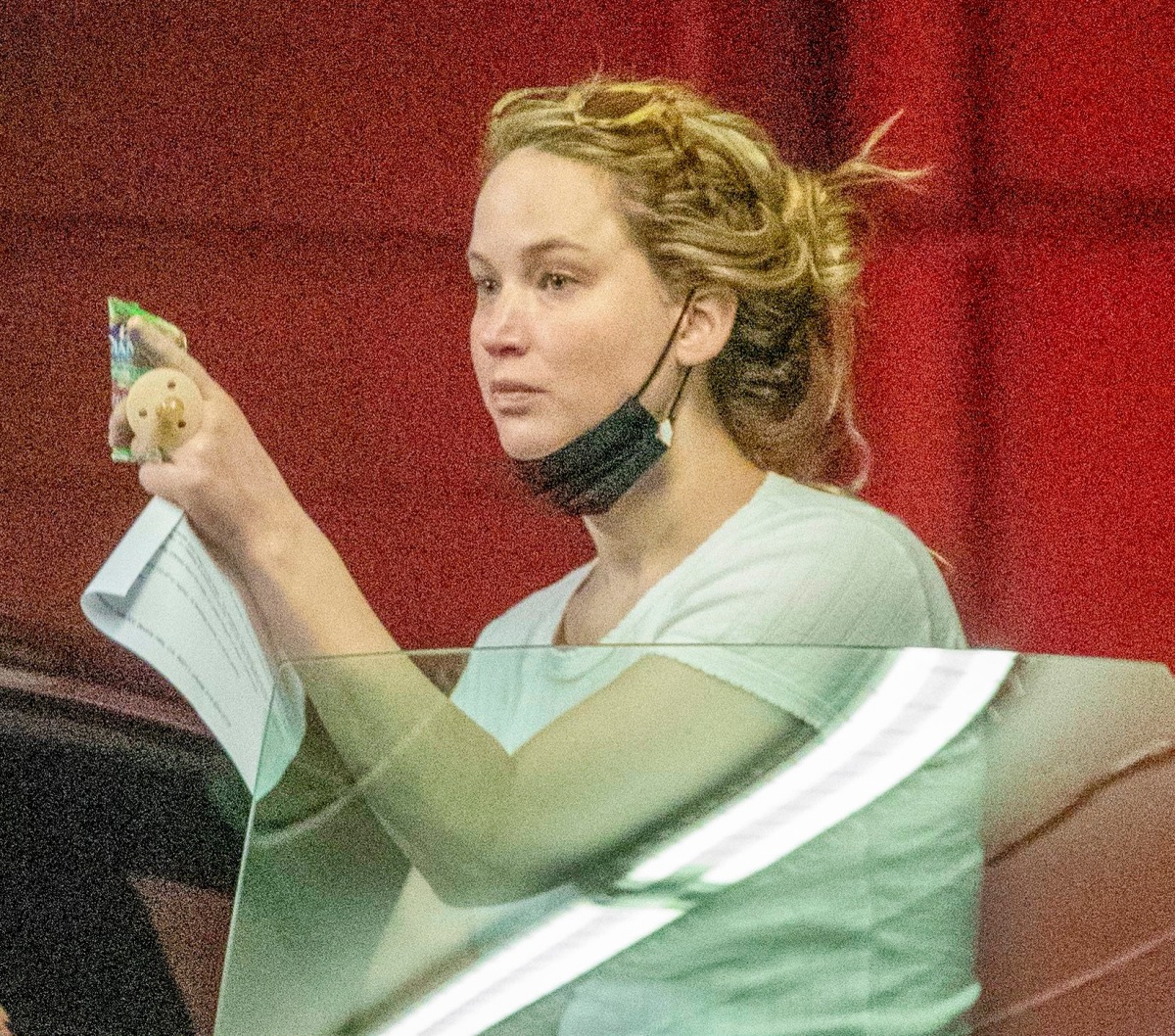 New Mama Jennifer Lawrence Heads Out with Baby on Board